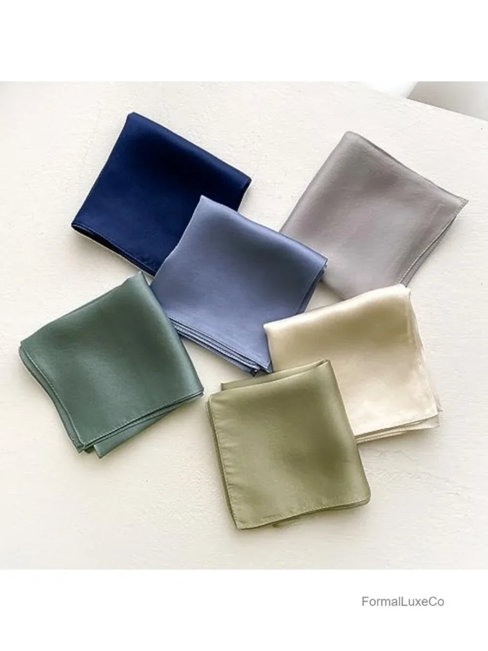 100% Pure Mulberry Silk Square Scarf 26